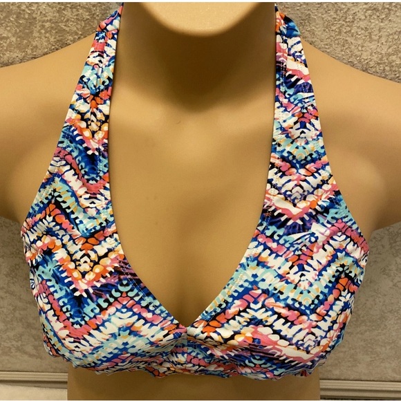 Source Unknown Multicolor Chevron Bikini Top - Picture 4 of 12